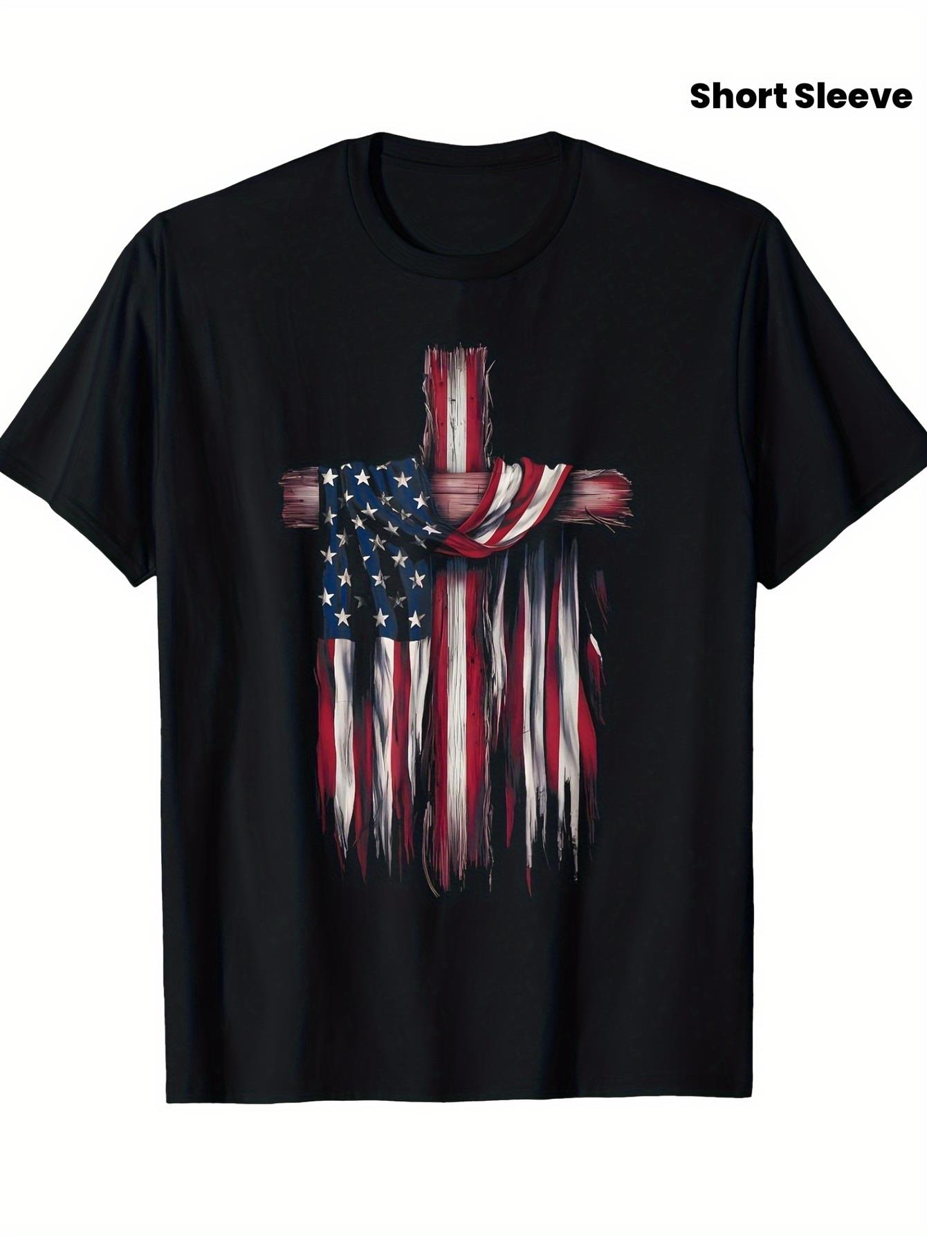 Crossfit Event - Patriottisch christelijk T-shirt voor heren -